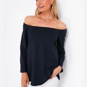 Navy tuckernuck Miranda off the shoulder xs